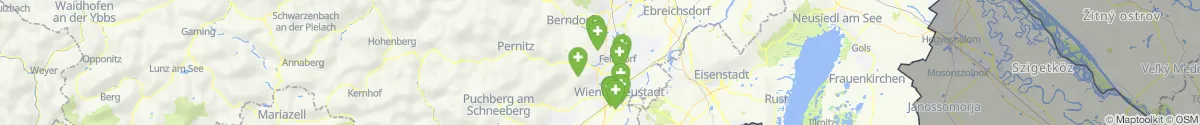 Map view for Pharmacies emergency services nearby Wöllersdorf-Steinabrückl (Wiener Neustadt (Land), Niederösterreich)